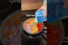 One pan tomato pasta 🍝#recipes #easyrecipe #pasta #onepanrecipe