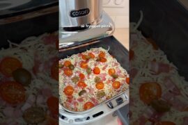 air fryer pan pizza #shorts #panpizza #airfryerrecipes