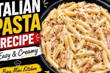 Creamy Italian Pasta Recipe | Easy White Sauce Pasta | Bina Mini Kitchen. #youtube #viralvideo