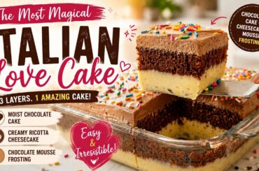 Italian Love Cake Recipe ❤️ | CookSight | Cake Recipes