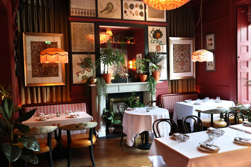 The diningroom in Osteria Nove in Malahide. Photograph: Dara Mac Dónaill
