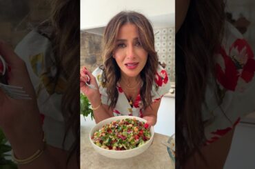 Mediterranean Three Bean Salad (Bean Salad Recipe) #beans