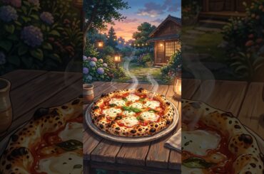 Authentic Italian Pizza 🍕 | Street Food Pizza | পিৎজা | पिज़्ज़ा | Ghibli Style | Cooking ASMR |