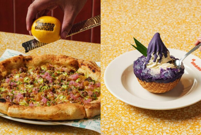 Sisig pizza, ube gelato star in Filipino-Italian crossover at Manam and A Mano