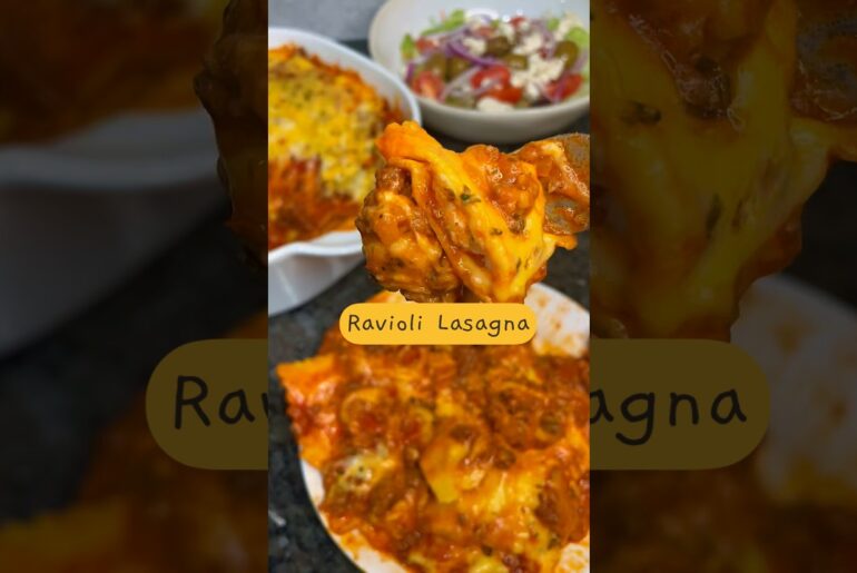 Ravioli Lasagna #ravioli #lasagna #lunch #dinner r