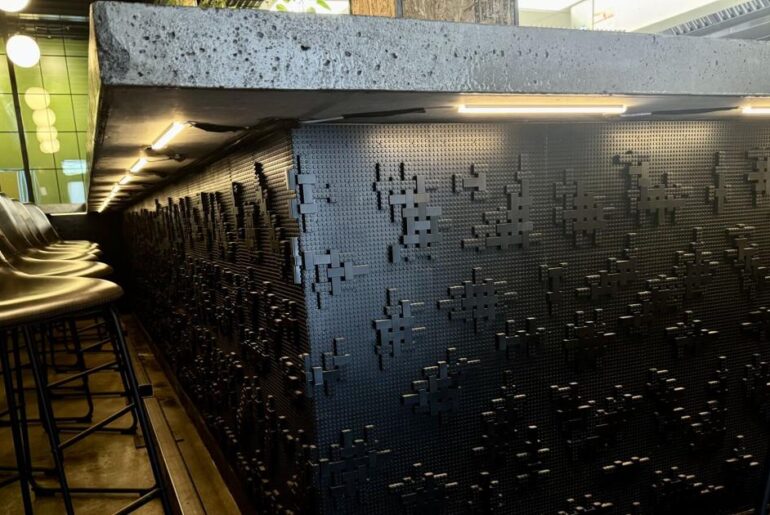 A Charleston restaurant has a bar made entirely out of Legos