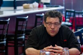Chef, owner, and former mob associate Angelo Lutz at his Collingswood restaurant, The Kitchen Consigliere Café, on Sept. 4, 2013.