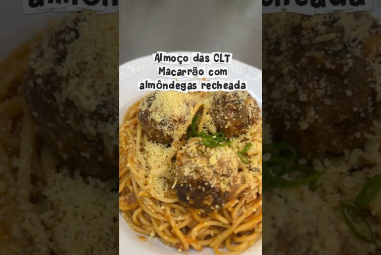 Almôndega recheada 😋