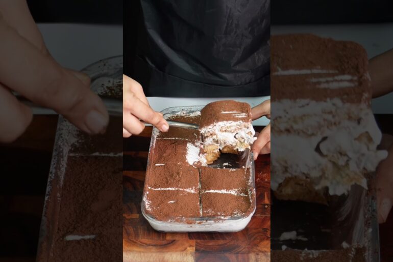 Easy & Creamy Tiramisu Recipe 🥮 #shorts