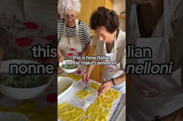 How Italian Nonne make cannelloni 🍝
