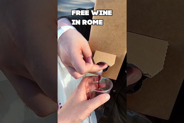 This Man Gives Away Free Wine In Rome
