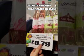 WINE IS CHEAPER THAN WATER IN ITALY