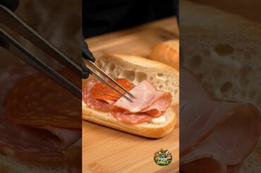 Italian Sub #food #cooking #asmr #recipe #chicken #foodie #foodasmr #sandwichrecipe #italianmeats