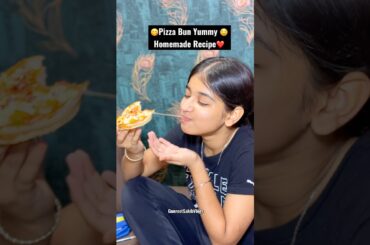 😨Pizza Bun Recipe😋 #recipe #pizzabun #pizza #trending #shorts #youtubeshorts #punjabisong #india