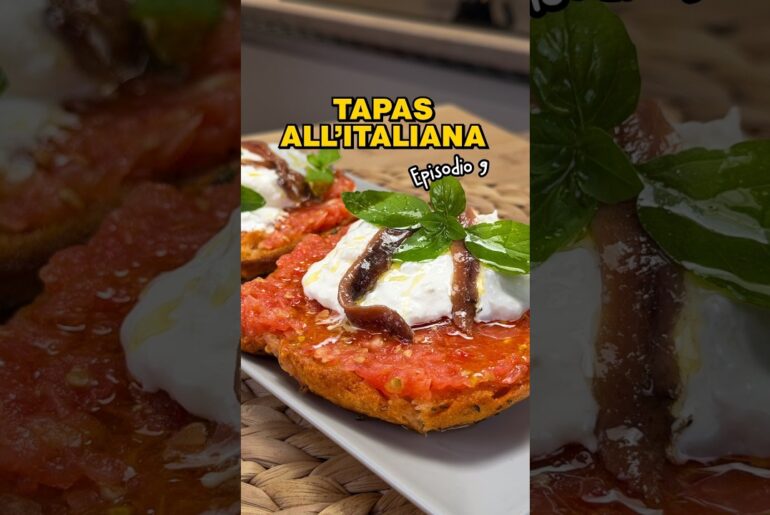 IL PAN CON TOMATE ALL'ITALIANA (una bruschetta prepotente) - Tapas all'italiana EP. 9 #tapas #italia