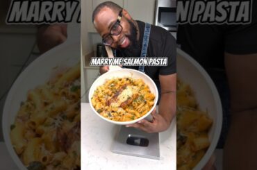 Easy Marry Me Salmon Pasta With Recipe #shorts #food #recipe