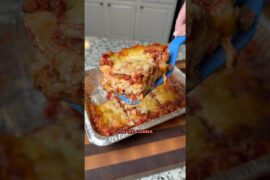 Smoked Lasagna is my version of meal prep 🍝 and it’s great for busy weeknights!