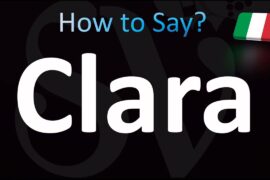 How to Pronounce ''Clara'' Correctly! (Italian)