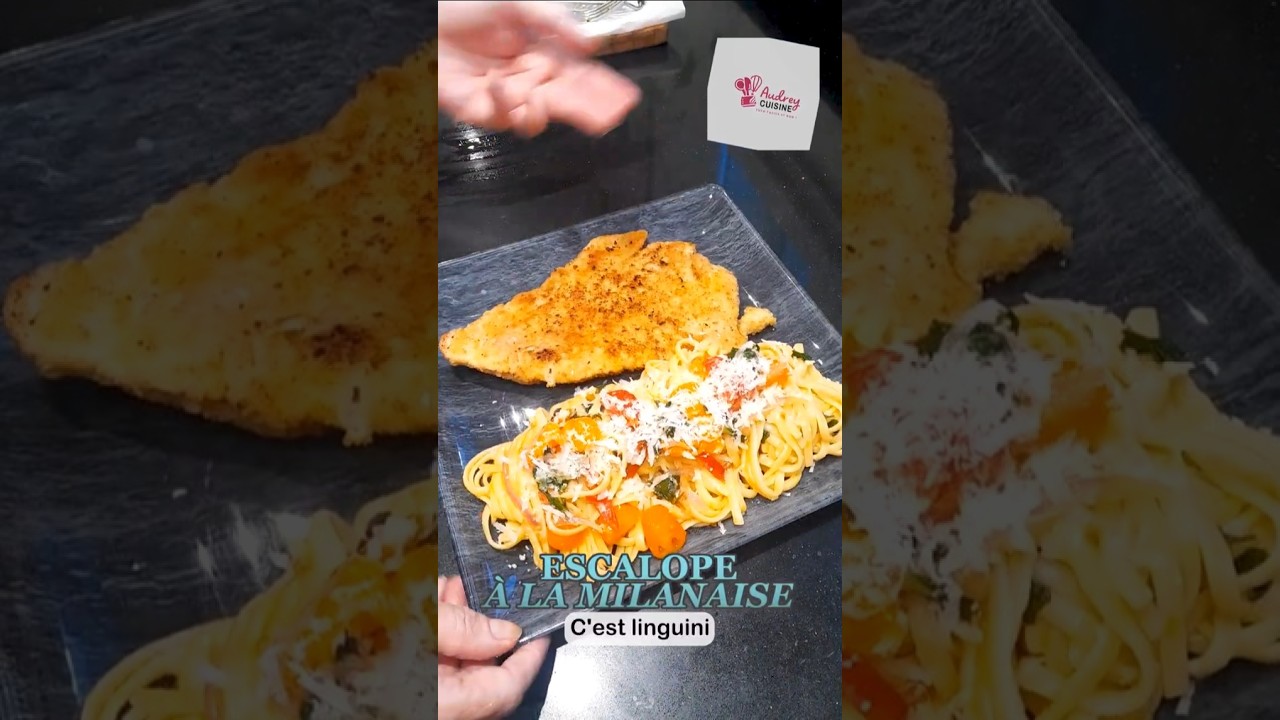 Mon Escalope Milanaise “Audrey Cuisine Tuto” #food #recipe #easyrecipe #italy Mon Escalope Milanaise "Audrey Cuisine Tuto" #food #recipe #easyrecipe #italy