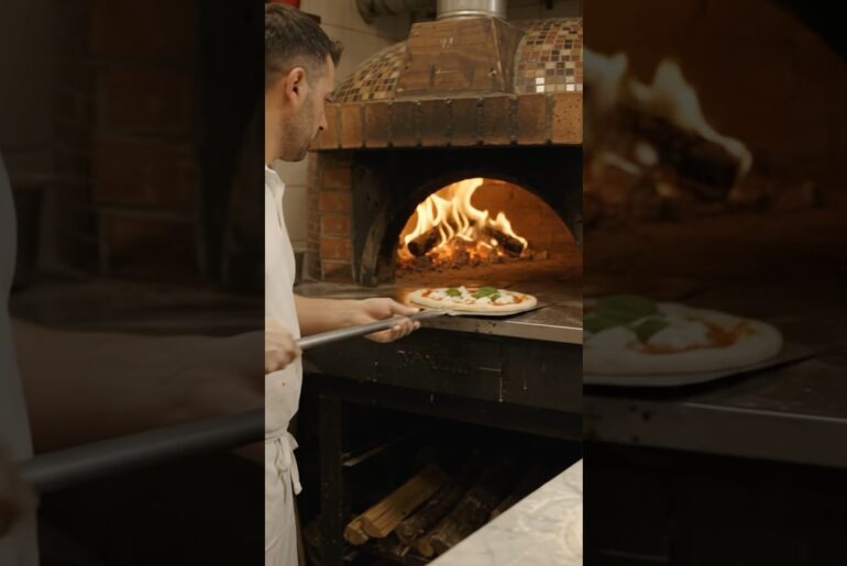 Street food Italy pizza making #italy #pizza #ai #asmr #viral