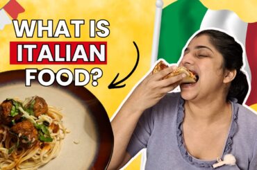 Trying Italian Food for a day | Cornetto, Pizza & Spaghetti