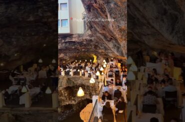 Dining inside a cliff cave in Italy! 🇮🇹✨ |📍 Grotta Palazzese #maggy設計生活 #travel #意大利自由行 #shorts