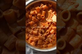 creamy italian sausage rigatoni