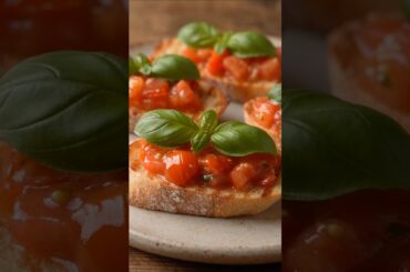 Quick & Easy Bruschetta Recipe 🍅🇮🇹 | Crispy, Fresh & Delicious! #Shorts #cooking #recipe
