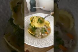 ravioli soup #recipe #soup #shorts