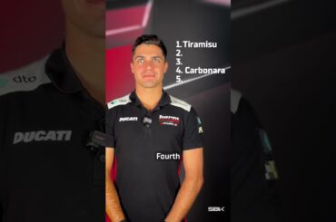 An Italian ranks Italian food! 🍝🍕🍦 | 2026 #ItalianWorldSBK 🇮🇹