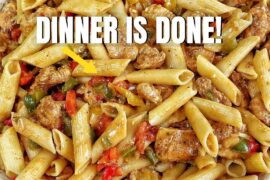 Easy Chicken Fajita Pasta That Comes Together in ONE Pan