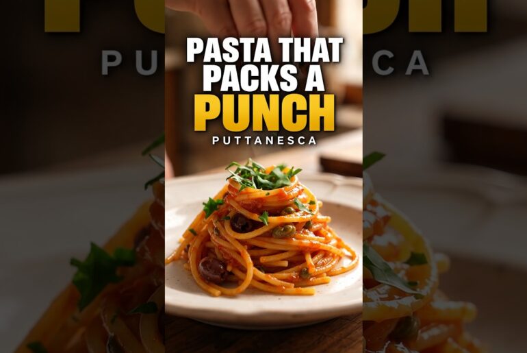 Pasta Puttanesca 🍝 From Sizzling Pan to Perfect Plate