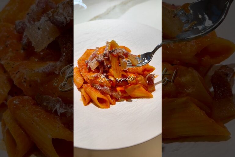 イタリア人が作る家庭料理🍝アマトリチャーナ🇮🇹