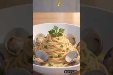 Spaghetti alle Vongole | Easy Italian Clam Pasta Recipe🍝🦪| Authentic Seafood Pasta #seafoodpasta#fyp