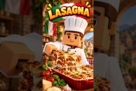 Chef Blox Makes Lasagna in Italy 🍝🇮🇹 | Blox Kitchen #bloxkitchen #cooking #pasta #robloxshorts