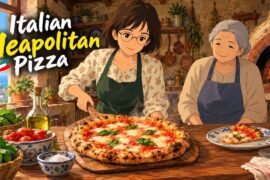 How to Make Neapolitan Pizza 🍕 | Ghibli-Inspired Italian Cooking | Cozy  Animation