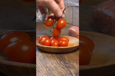 Cherry Tomatoes with Sausage | Italian Master Chef Style #food #cooking