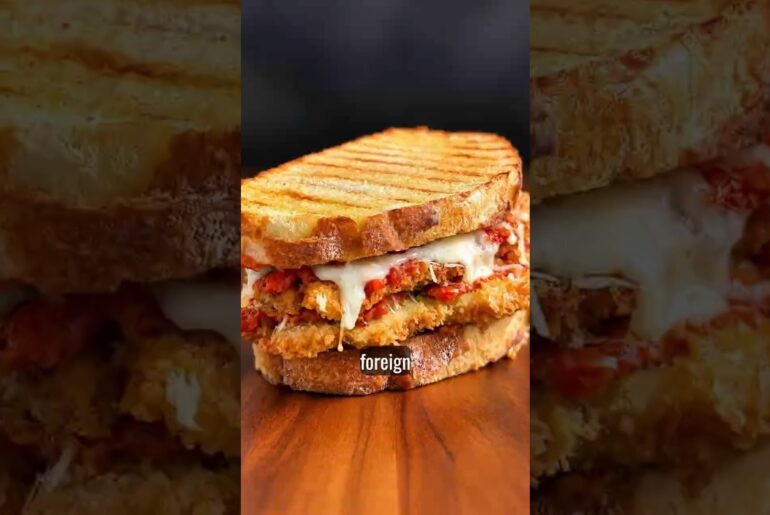 italian chicken permigiana sandwich ASMR cooking #cooking #homecuisine #food #recipe #asmr #sandwich
