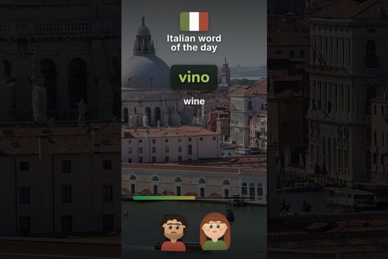 How to say wine in Italian and use it in a sentence 🍷 (for beginners)