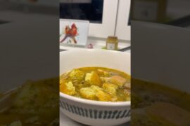 Homemade Italian Wedding Soup! #cozy #youtubeshorts