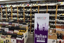 In addition to banners and other promotional items from the Italian Trade Agency (pictured), Yorkshire Wine & Spirits in upper Manhattan will have several tastings and promote Italian Wine Week on Facebook and Instagram.