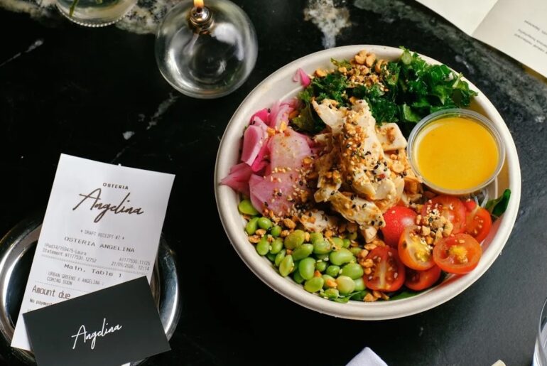 Urban Greens teams up with Dalston restaurant Angelina to create Italian-Japanese salad for October