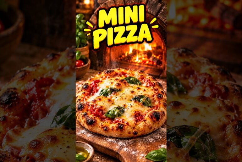 Could you eat this tiny pizza? 🍕 #satisfying #miniature #cooking #shorts