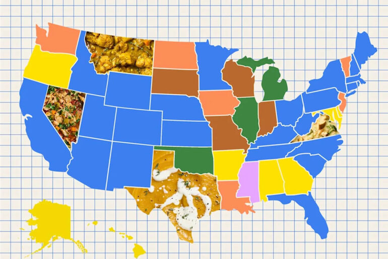 Mapped: The Most Popular Meals for Dinner in Every State for 2026