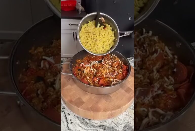 Italian pizza pasta recipe