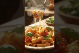 ASMR Baked Feta Pasta Recipe | Cozy  Style Cooking #food #satisfying #anicookasmr #cooking