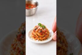 🍝 Tiny spaghetti. BIG Italian food energy. 🤌❤️