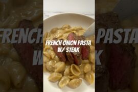 French onion pasta with steak #frenchonion #frenchonionpasta #pasta #steak #recipe