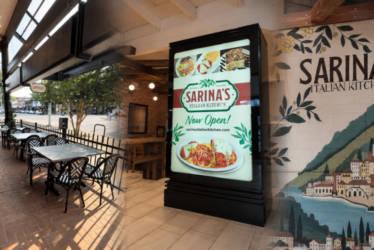 Sarina’s Italian Kitchen Officially Opens Today in…