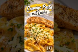 Cremige Pasta mit Lachs – So einfach & super lecker! 🤤🍝🔥 #shorts #shortvideo #shortsfeed